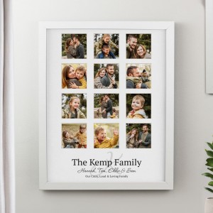 
                            Personalised Family White Multi Photo Frame