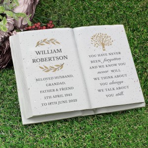 
                            Personalised Family Tree Memorial Resin Book