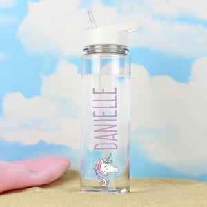 
                            Personalised Unicorn Water Bottle