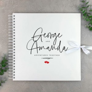 
                            Personalised Couples Names Memory Scrapbook