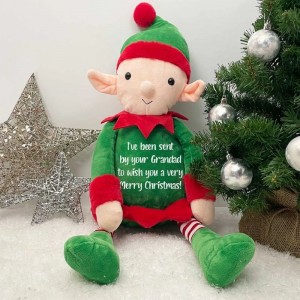 
                            Personalised Elf Soft Toy - Record-A-Voice