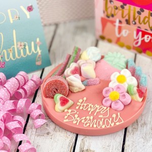 
                            Personalised Letterbox Chocolate Hug - Pink