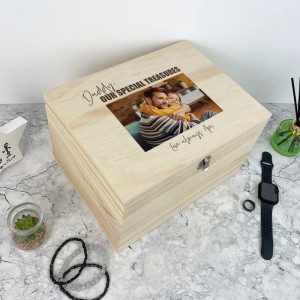 
                            Personalised Our Special Treasures Photo Memory Box - 26cm