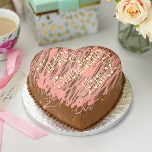 Personalised Pink Chocolate Smash Heart