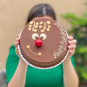 Personalised Rudolph Smash Cake