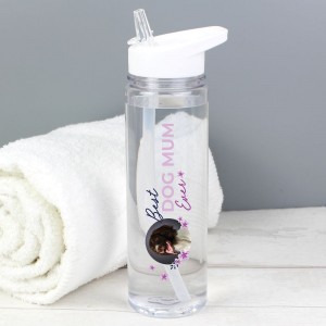 Personalised Floral Best Ever Photo Upload Water Bottle