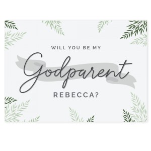 
                            Personalised Godparent Card