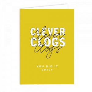 
                            Personalised Clever Clogs Card