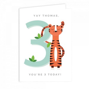 
                            Personalised Animal Birthday Card