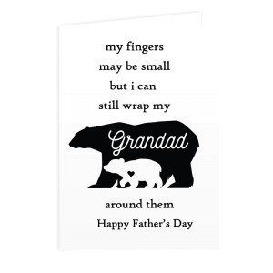 
                            Personalised Fingers may be small Card