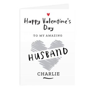 
                            Personalised Happy Valentine's Day Card
