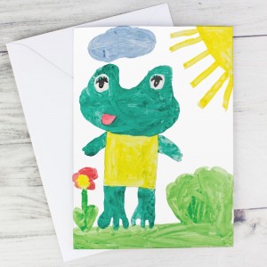 
                            Personalised Childrens Drawing Photo Upload Card