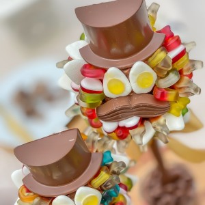 
                            Personalised Haribo Tree with Hat & Moustache - 25cm