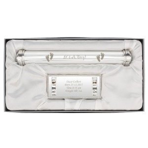 
                            Personalised Its A Boy Silver Plated Certificate Holder