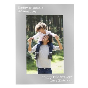 
                            Personalised Free Text 7 x 5 Silver Photo Frame