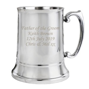 
                            Personalised Stainless Steel Tankard