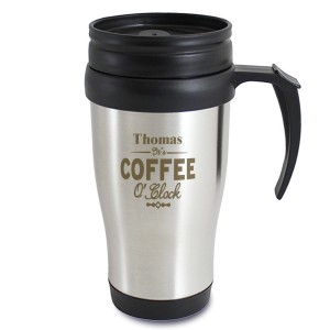 Personalised Coffee O'Clock Travel Mug