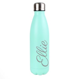 
                        Personalised Mint Green Metal Insulated Drinks Bottle