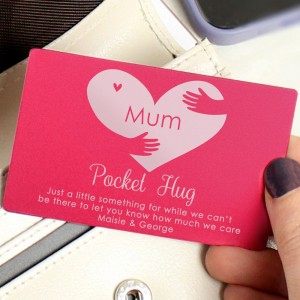 
                            Personalised Pocket Hug Cerise Wallet Card