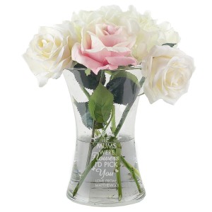 Personalised I'd Pick You Glass Vase