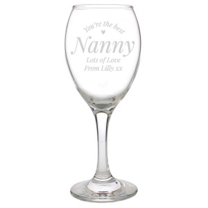 Personalised You Are The Best Wine Glass