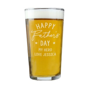 
                            Personalised Father's Day Pint Glass