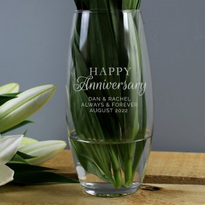 Personalised "Happy Anniversary" Bullet Vase