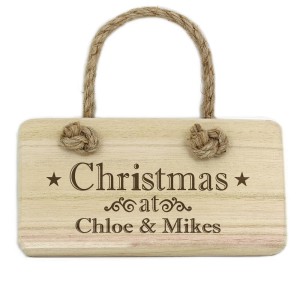 
                            Personalised Christmas Wooden Sign