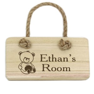 
                            Personalised Teddy Wooden Sign
