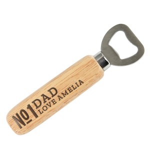
                            Personalised No.1 Wooden Bottle Opener