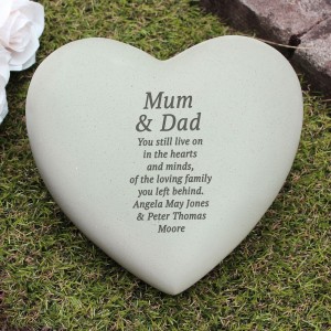 
                            Personalised Free Text Heart Memorial