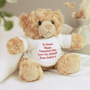 
                            Personalised Teddy Bear - Red Message