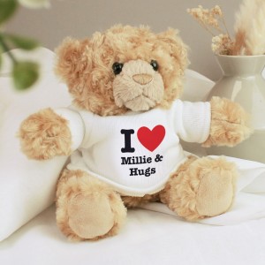 Personalised I HEART Teddy Bear