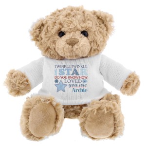 
                            Personalised Twinkle Boys Teddy Bear