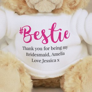 
                            Personalised #Bestie Teddy Bear