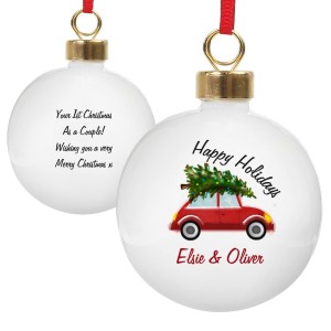 Personalised "Driving Home For Christmas" Bauble