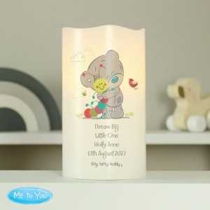 
                            Personalised Tiny Tatty Teddy Cuddle Bug Nightlight LED Candle