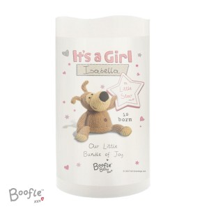 
                            Personalised Boofle It's a Girl Nightlight LED Candle