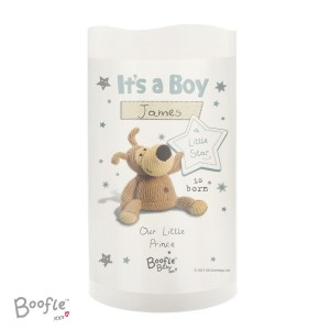 
                            Personalised Boofle It's a Boy Nightlight LED Candle