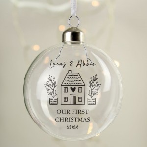 
                            Personalised Home Glass Bauble