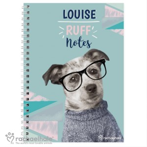 
                            Personalised Rachael Hale "Ruff Notes" Dog A5 Notebook