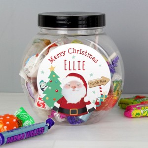 
                            Personalised Santa Sweet Jar