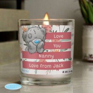 
                            Personalised Me To You Floral Scented Jar Candle