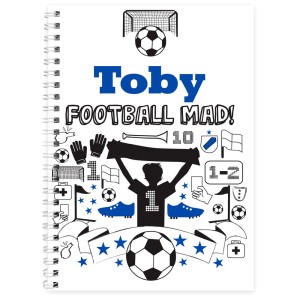 Personalised Football A5 Notebook