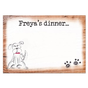 
                            Personalised Scribble Dog Placemat