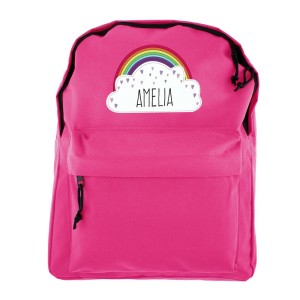 
                            Personalised Rainbow Pink Backpack