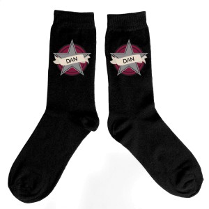 
                            Personalised Star Men's Socks