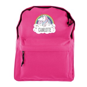 
                            Personalised Unicorn Pink Backpack