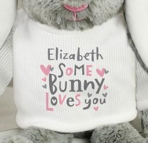 
                            Personalised Some Bunny Loves You Bunny Rabbit