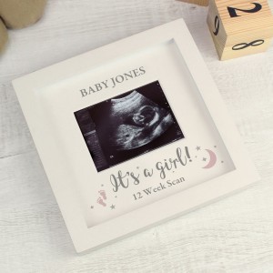 Personalised "It's A Girl" Baby Scan Frame